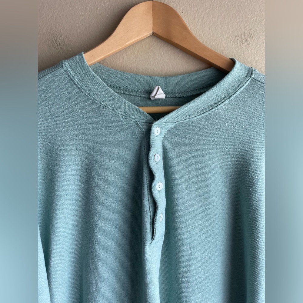 Wishlist Women Blue Top Size S/M Long Sleeve - Picture 2 of 8